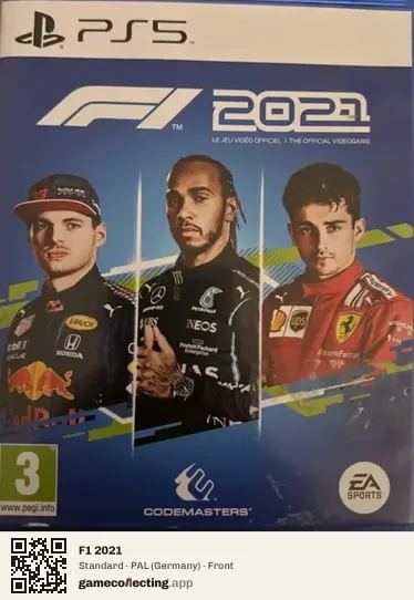 F1 2021 PlayStation 5, Germany box front