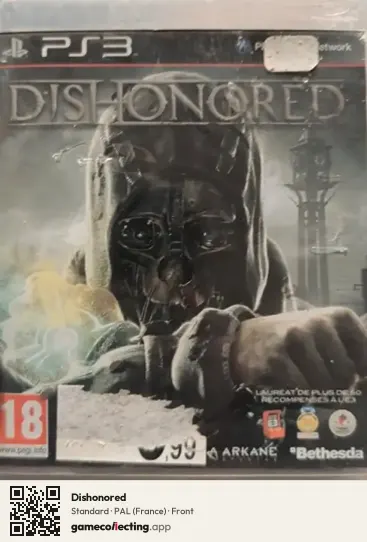 Dishonored PlayStation 3, France box front
