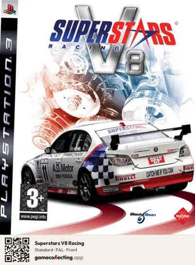 Superstars V8 Racing PlayStation 3, PAL box front