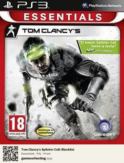 Tom Clancy's Splinter Cell: Blacklist PlayStation 3, PAL box front