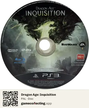 Dragon Age: Inquisition PlayStation 3, PAL disc