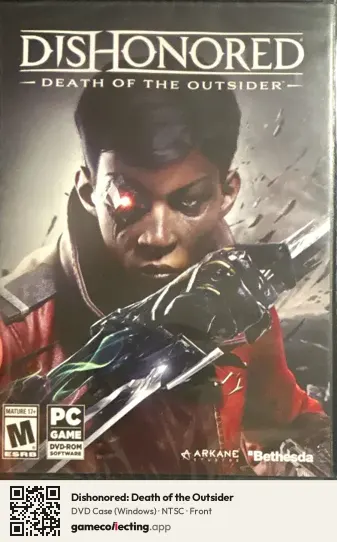 Dishonored: Death of the Outsider Computer, NTSC box front