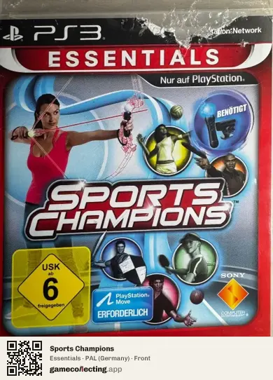 Sports Champions PlayStation 3, Germany box front