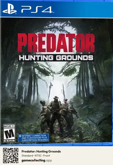 Predator: Hunting Grounds PlayStation 4, NTSC box front