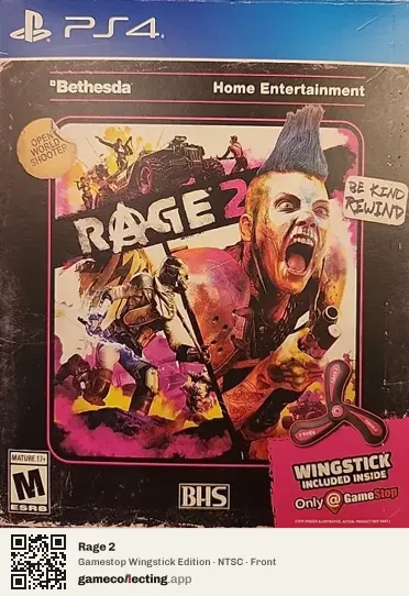 Rage 2 PlayStation 4, NTSC box front