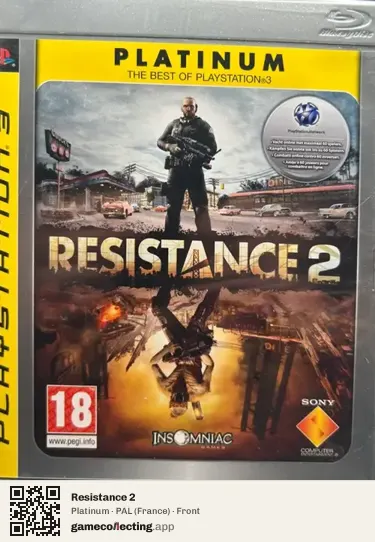 Resistance 2 PlayStation 3, France box front