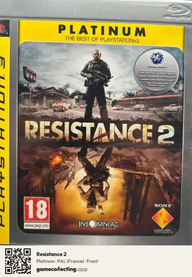 Resistance 2 PlayStation 3, France box front