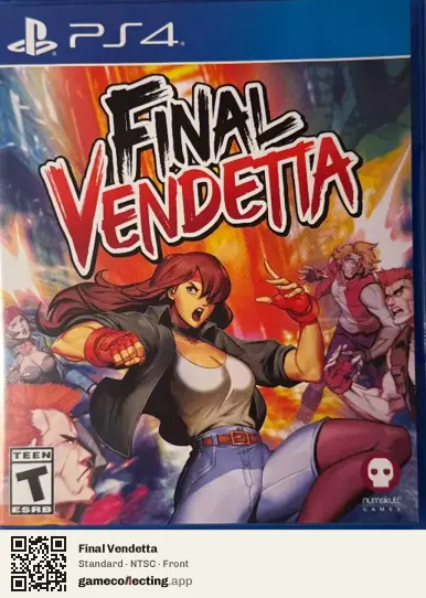 Final Vendetta PlayStation 4, NTSC box front