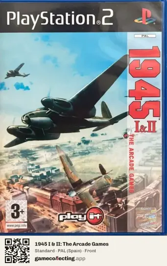 1945 I & II: The Arcade Games PlayStation 2, Spain box front