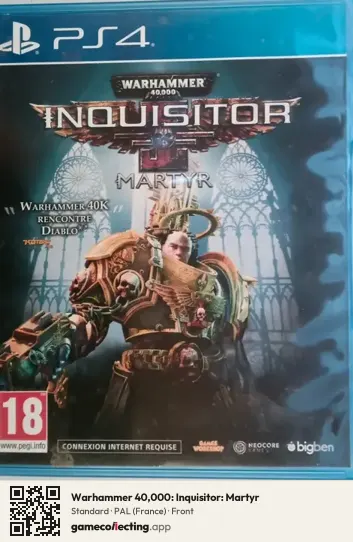 Warhammer 40,000: Inquisitor: Martyr PlayStation 4, France box front