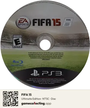 FIFA 15 PlayStation 3, NTSC disc