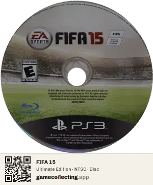 FIFA 15 PlayStation 3, NTSC disc