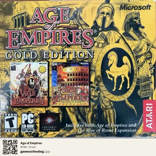 Age of Empires Computer, NTSC box front