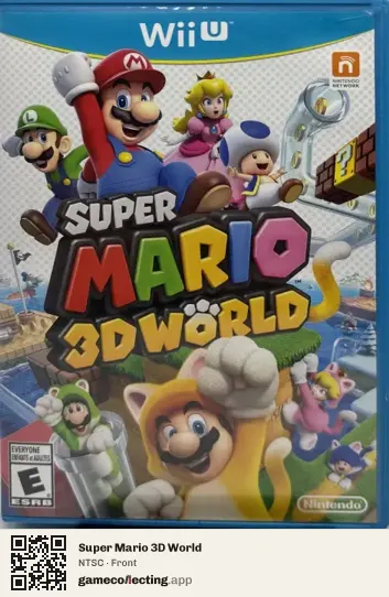 Super Mario 3D World Nintendo Wii U, NTSC box front