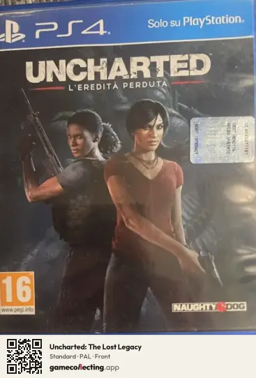 Uncharted: The Lost Legacy PlayStation 4, PAL box front