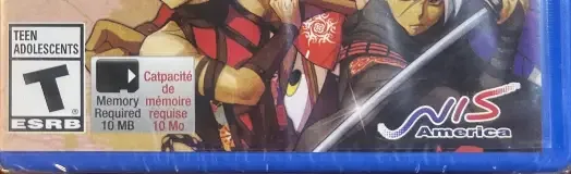 God Wars: Future Past, the ESRB box on its front