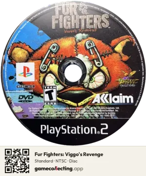 Fur Fighters: Viggo's Revenge PlayStation 2, NTSC disc