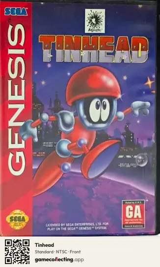 Tinhead Sega Mega Drive / Genesis, NTSC box front