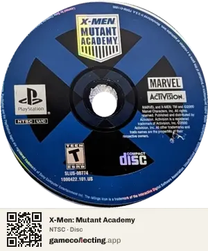 X-Men: Mutant Academy PlayStation, NTSC disc