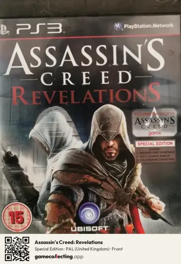 Assassin's Creed: Revelations PlayStation 3, United Kingdom box front
