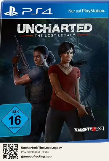Uncharted: The Lost Legacy PlayStation 4, Germany box front