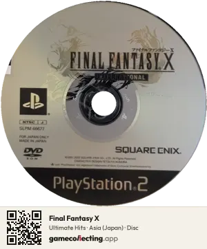 Final Fantasy X PlayStation 2, Asia disc