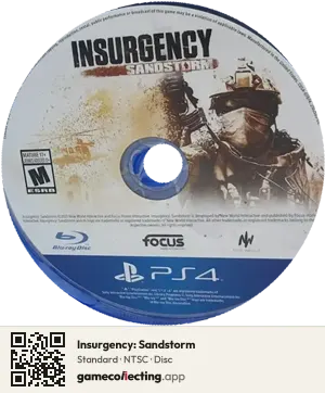 Insurgency: Sandstorm PlayStation 4, NTSC disc