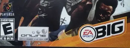 NFL Street, the ESRB box on its front