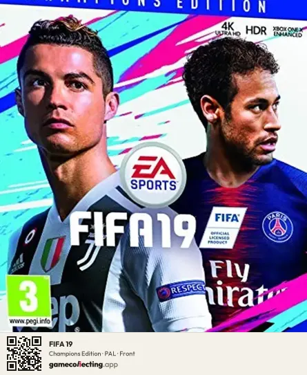 FIFA 19 Xbox One, PAL box front