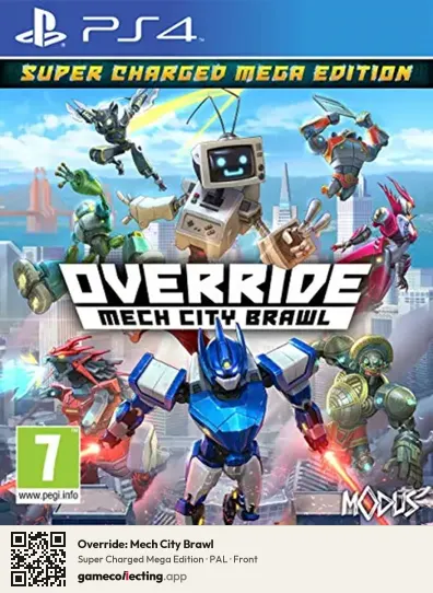 Override: Mech City Brawl PlayStation 4, PAL box front