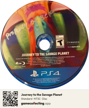 Journey to the Savage Planet PlayStation 4, NTSC disc