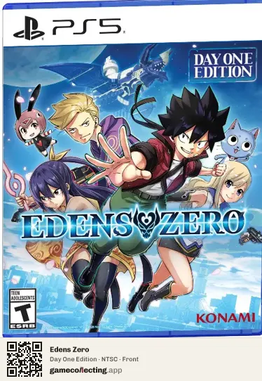 Edens Zero PlayStation 5, NTSC box front