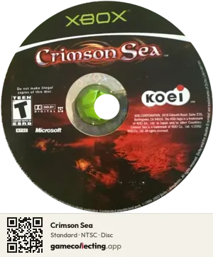 Crimson Sea Xbox, NTSC disc