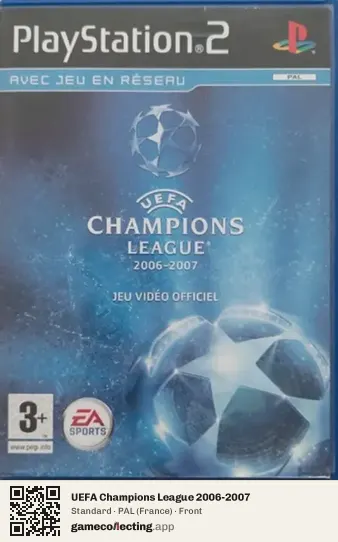 UEFA Champions League 2006-2007 PlayStation 2, France box front