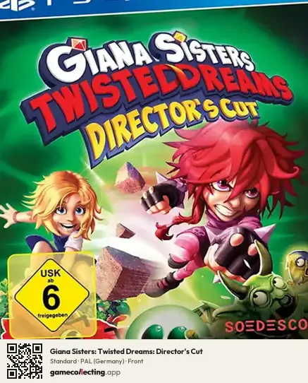 Giana Sisters: Twisted Dreams: Director's Cut PlayStation 4, Germany box front