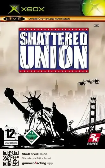 Shattered Union Xbox, PAL box front