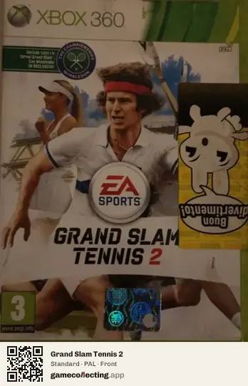 Grand Slam Tennis 2 Xbox 360, PAL box front