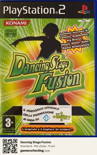 Dancing Stage Fusion PlayStation 2, Italy box front