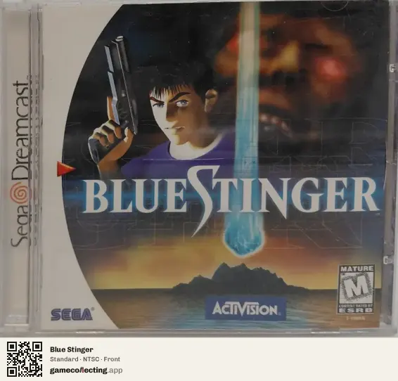 Blue Stinger Sega Dreamcast, NTSC box front