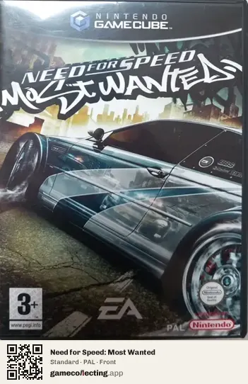 Need for Speed: Most Wanted Nintendo GameCube, PAL box front
