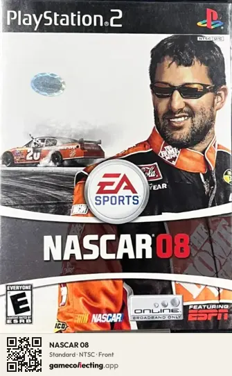 NASCAR 08 PlayStation 2, NTSC box front