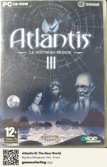 Atlantis III: The New World Computer, PAL box front