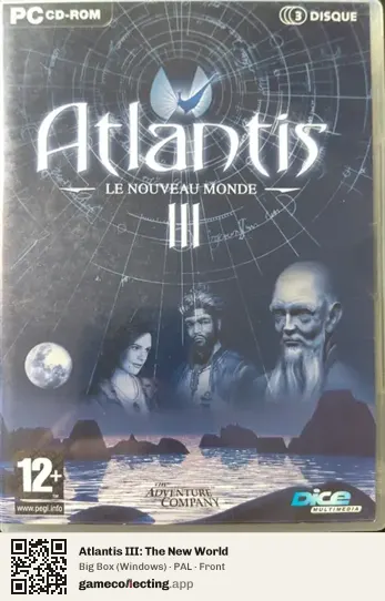 Atlantis III: The New World Computer, PAL box front