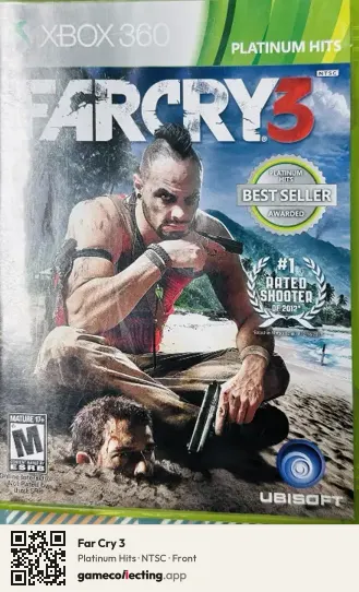 Far Cry 3 Xbox 360, NTSC box front
