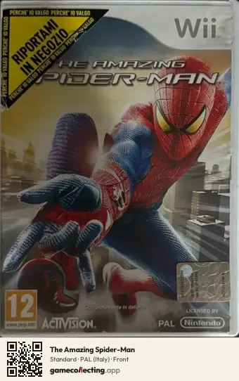 The Amazing Spider-Man Nintendo Wii, Italy box front