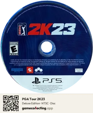 PGA Tour 2K23 PlayStation 5, NTSC disc