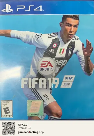 FIFA 19 PlayStation 4, NTSC box front
