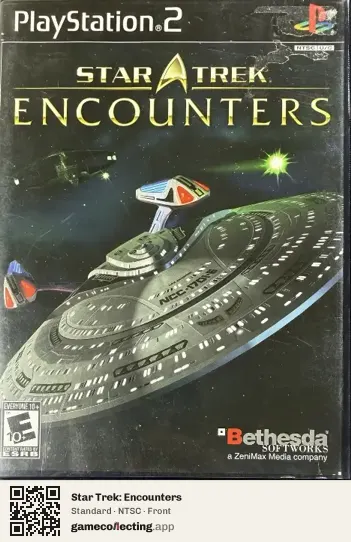 Star Trek: Encounters PlayStation 2, NTSC box front