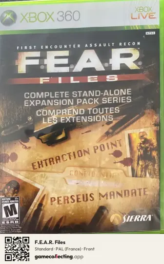 F.E.A.R. Files Xbox 360, France box front