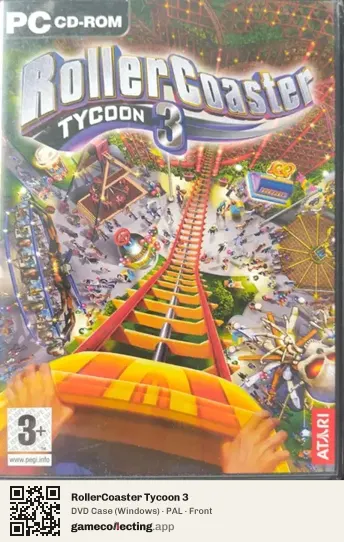 RollerCoaster Tycoon 3 Computer, PAL box front